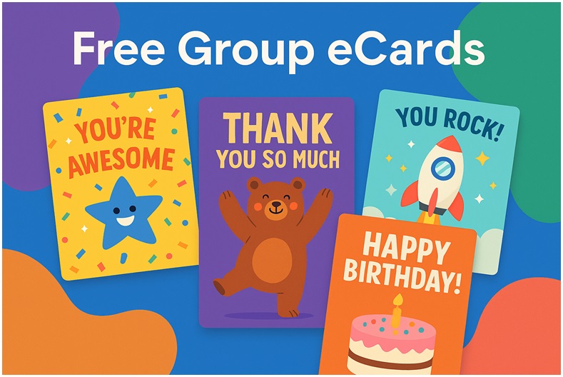 Send Free Group Farewell Messages through Free Group eCards