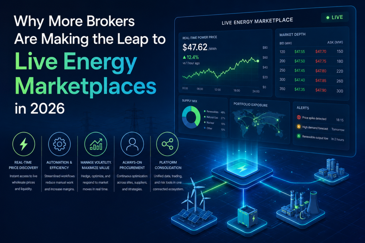 Why More Brokers Are Making the Leap to Live Energy Marketplaces in 2026