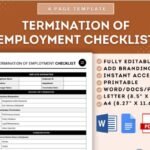 termination checklist for employers