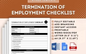 termination checklist for employers